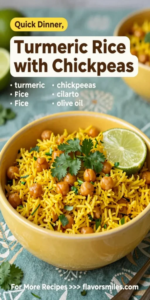 Turmeric Rice with Chickpeas