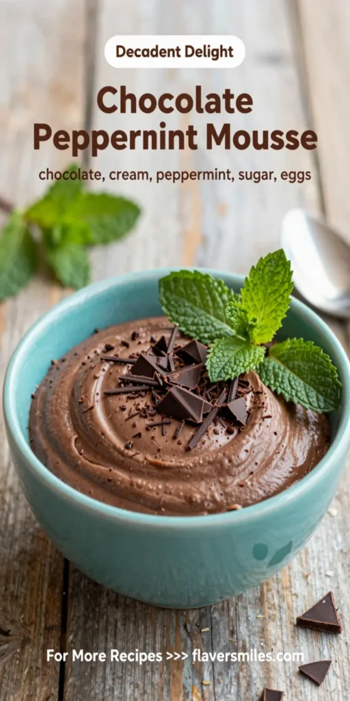 Chocolate Peppermint Mousse