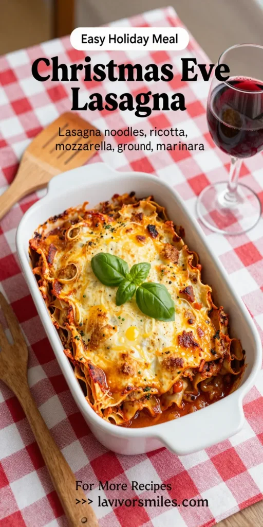 Christmas Eve Lasagna