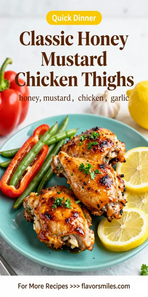 Classic Honey Mustard Chicken Thighs
