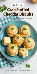 Crab Stuffed Cheddar Biscuits