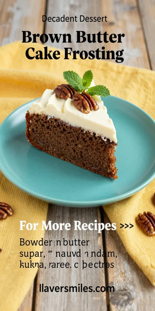 Brown Butter Cake Frosting