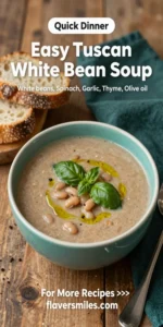 Easy Tuscan White Bean Soup