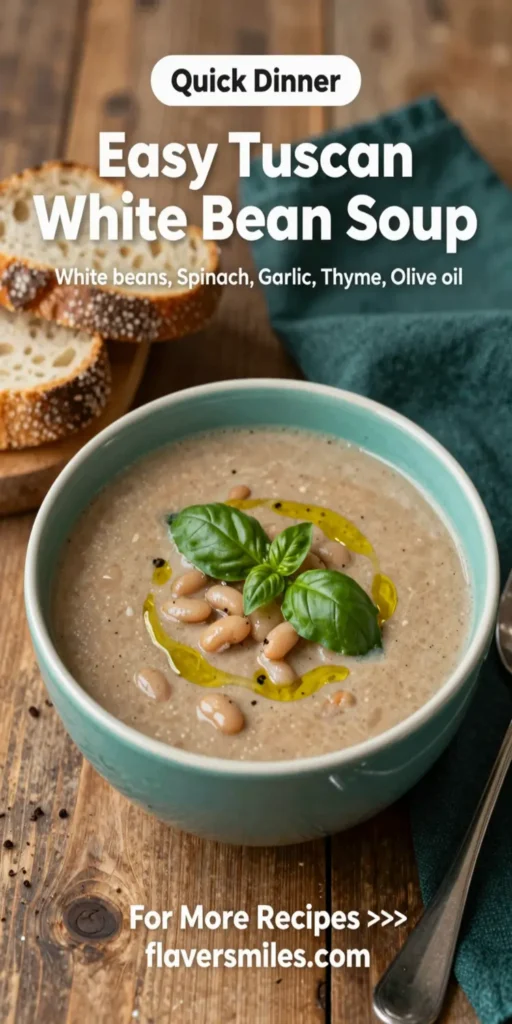 Easy Tuscan White Bean Soup