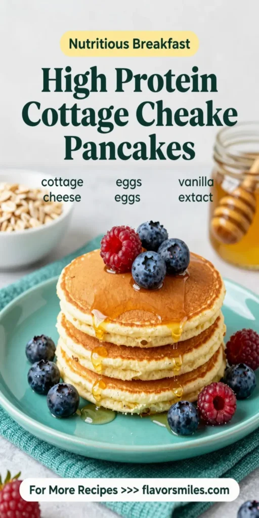 High Protein Cottage Cheese Pancakes