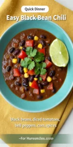 Easy Black Bean Chili – Healthy, Low Fat, and Ready in 30 Minutes
