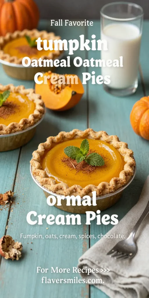 Pumpkin Oatmeal Cream Pies