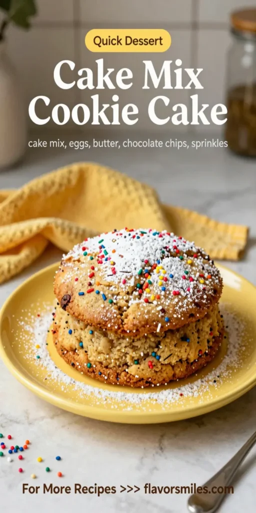 Cake Mix Cookie Cake