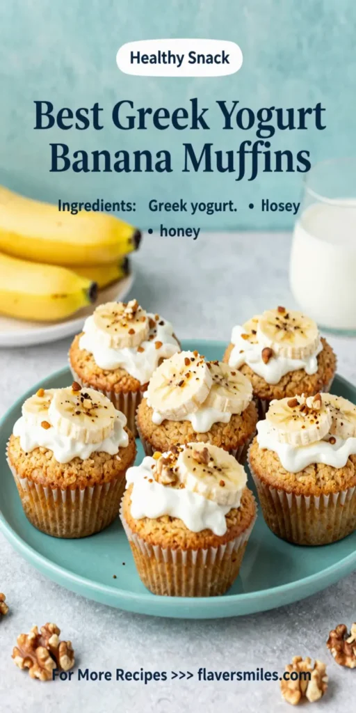 Best Greek Yogurt Banana Muffins