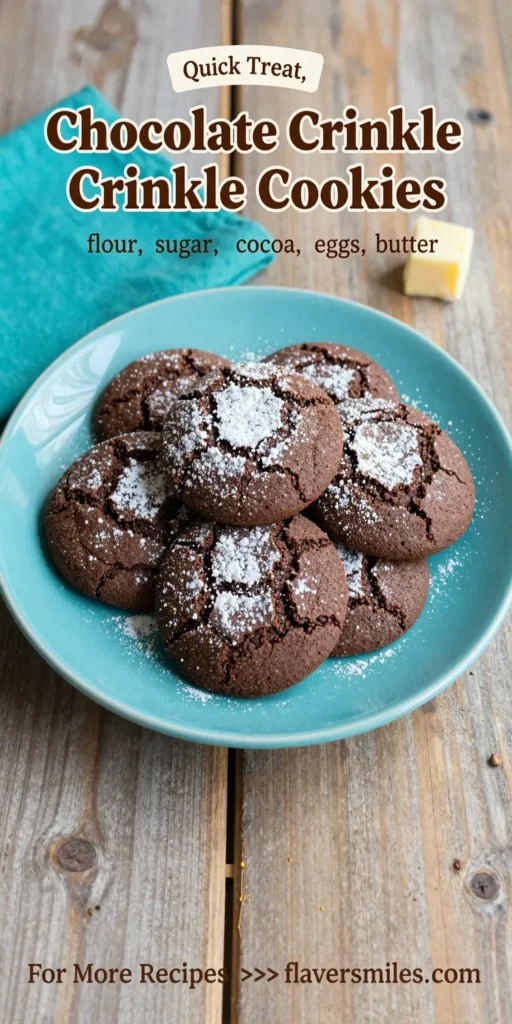 Chocolate Crinkle Cookies Recipe
