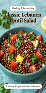 Classic Lebanese Lentil Salad