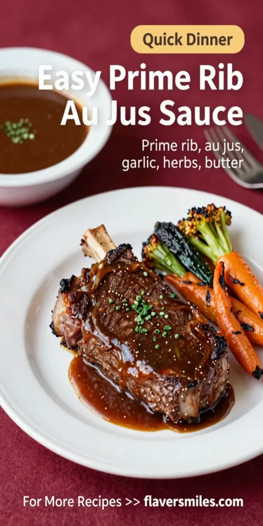 Easy Prime Rib Au Jus Sauce