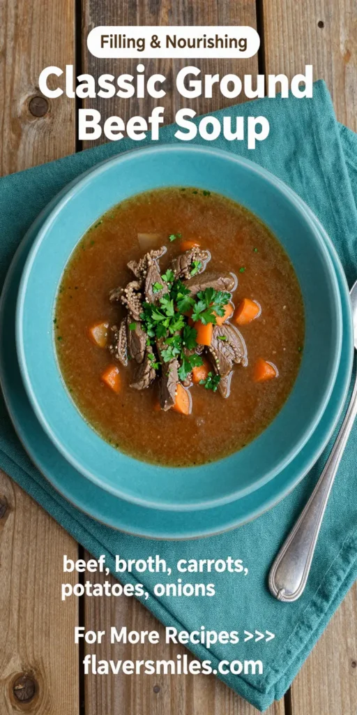 Classic Ground Beef Soup