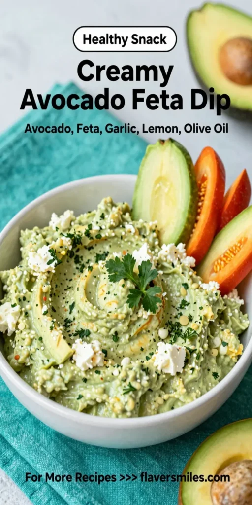 Creamy Avocado Feta Dip