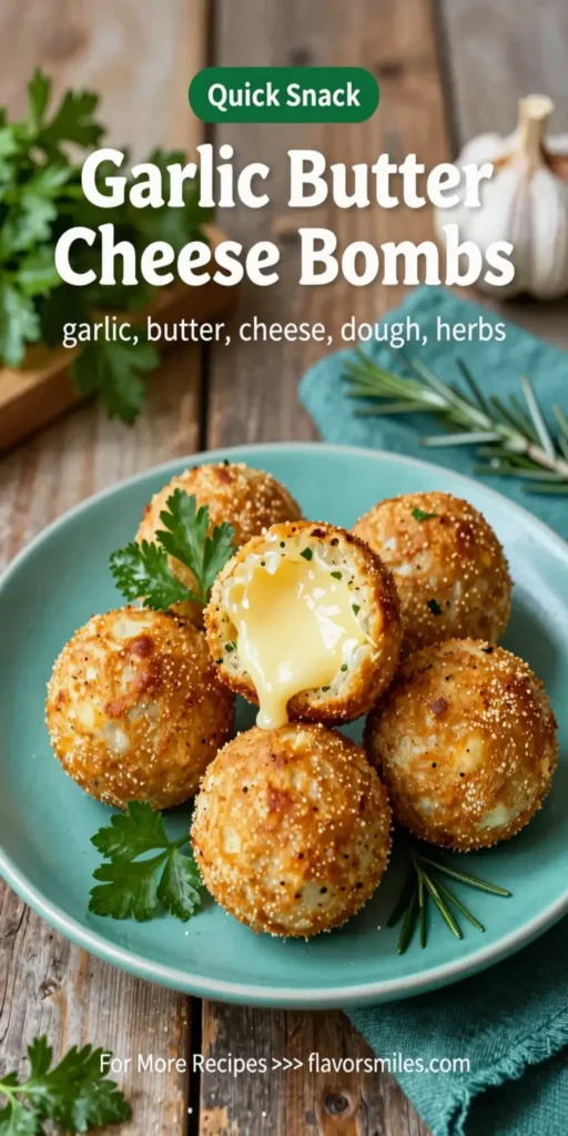 Garlic Butter Cheese Bombs