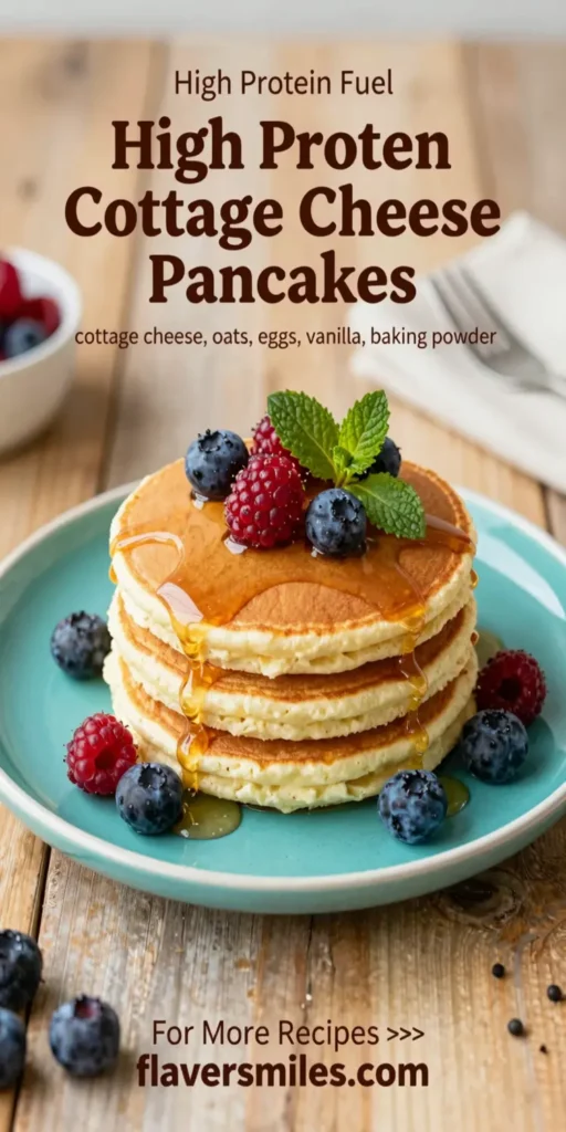 High Protein Cottage Cheese Pancakes