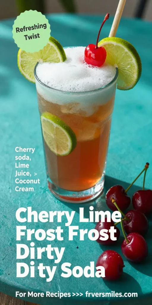 Cherry Lime Frost Dirty Soda