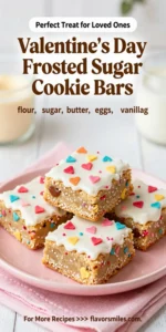 Valentine's Day Frosted Sugar Cookie Bars