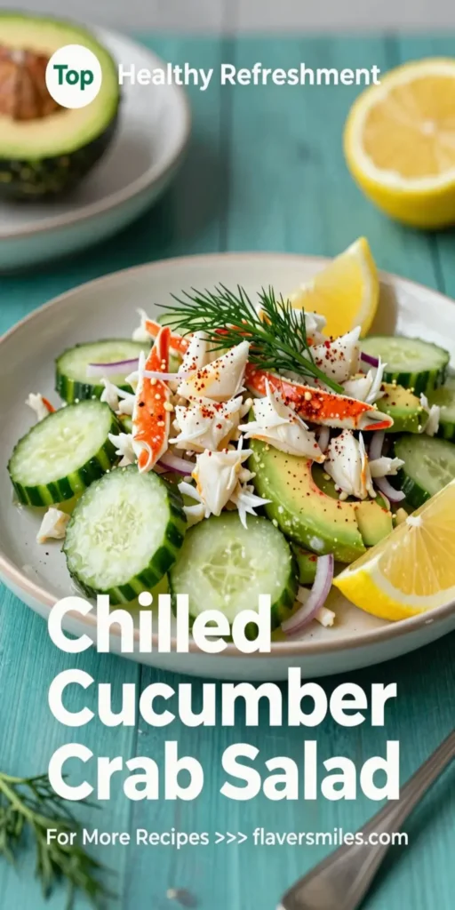 Chilled Cucumber Crab Salad