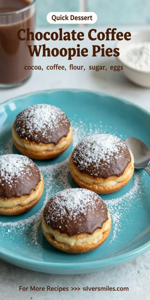 Chocolate Coffee Whoopie Pies