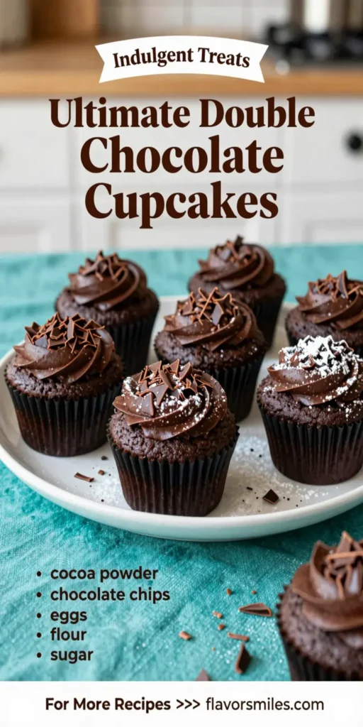 Ultimate Double Chocolate Cupcakes