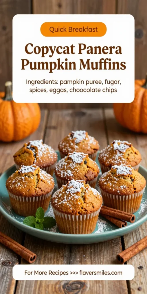 Copycat Panera Pumpkin Muffins