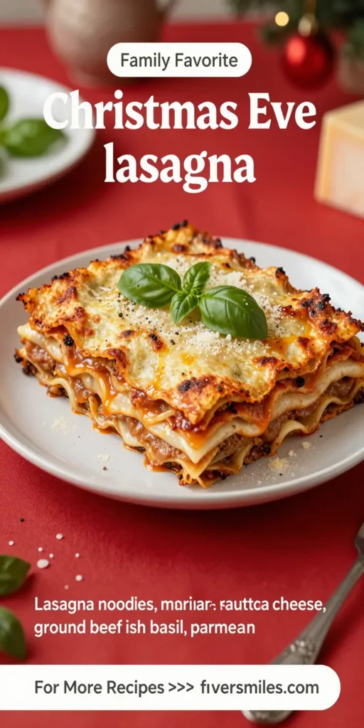 Christmas Eve Lasagna