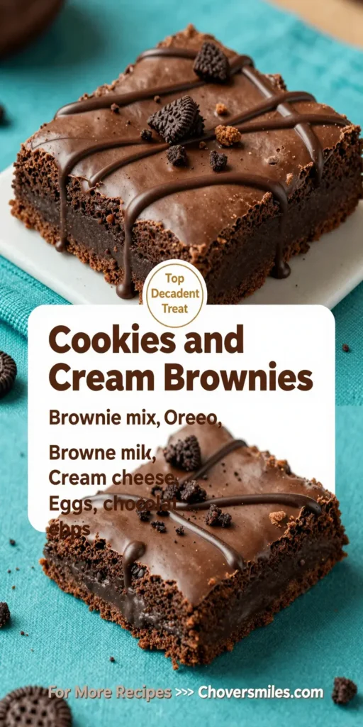 Cookies and Cream Brownies
