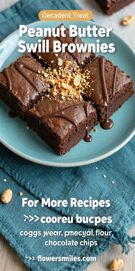 Peanut Butter Swirl Brownies
