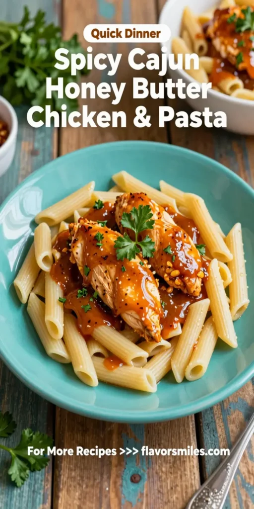 Spicy Cajun Honey Butter Chicken & Pasta