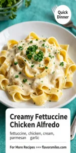 Creamy Fettuccine Chicken Alfredo
