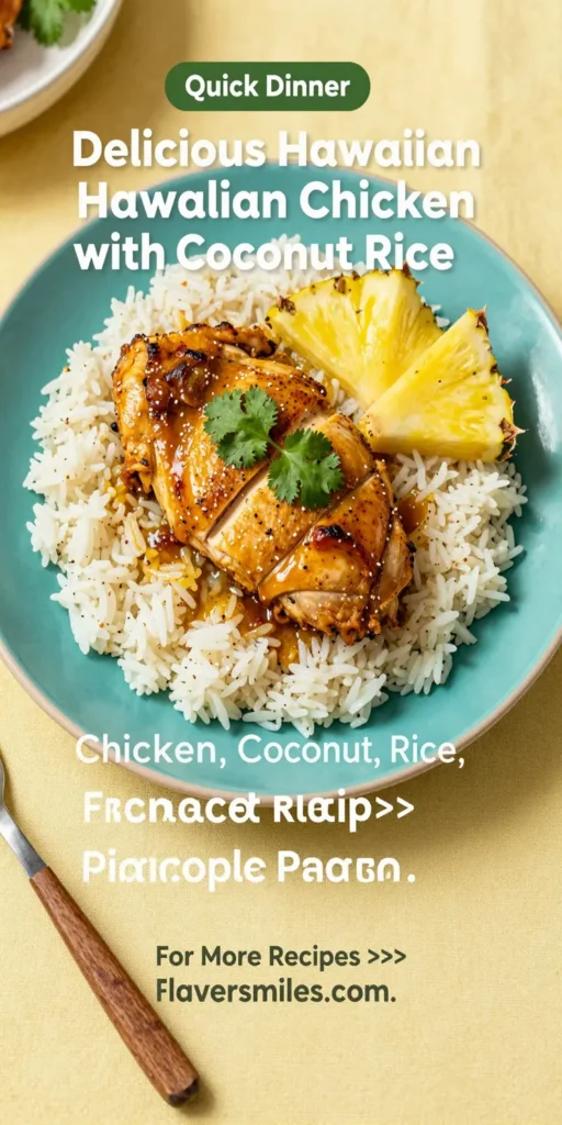 Delicious Hawaiian Chicken with Coconut Rice
