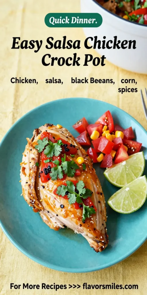 Easy Salsa Chicken Crock Pot