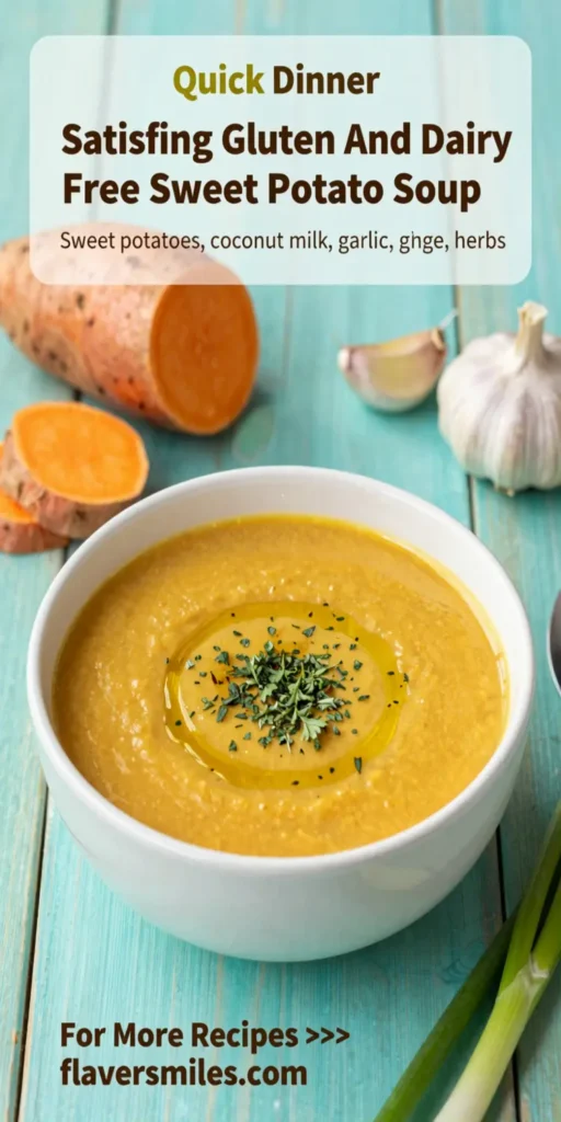 Satisfying Gluten And Dairy Free Sweet Potato Soup