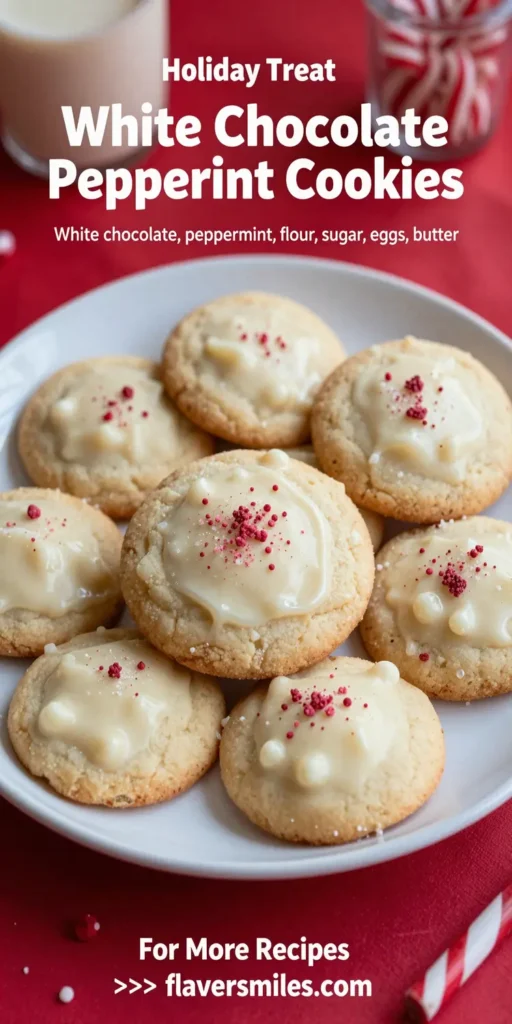 White Chocolate Peppermint Cookies