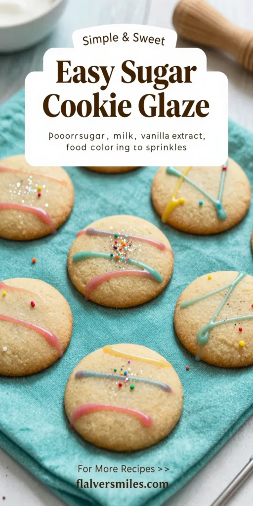 Easy Sugar Cookie Glaze