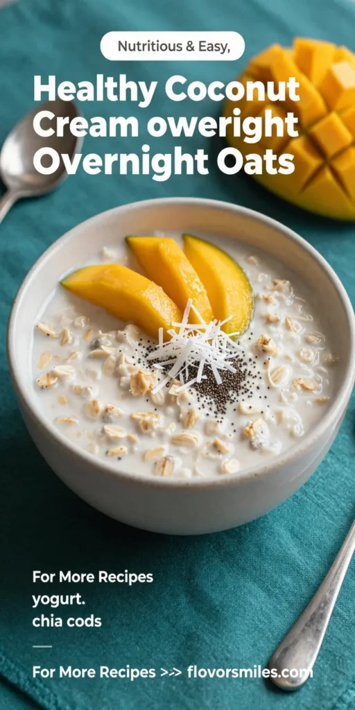 Healthy Coconut Cream Overnight Oats