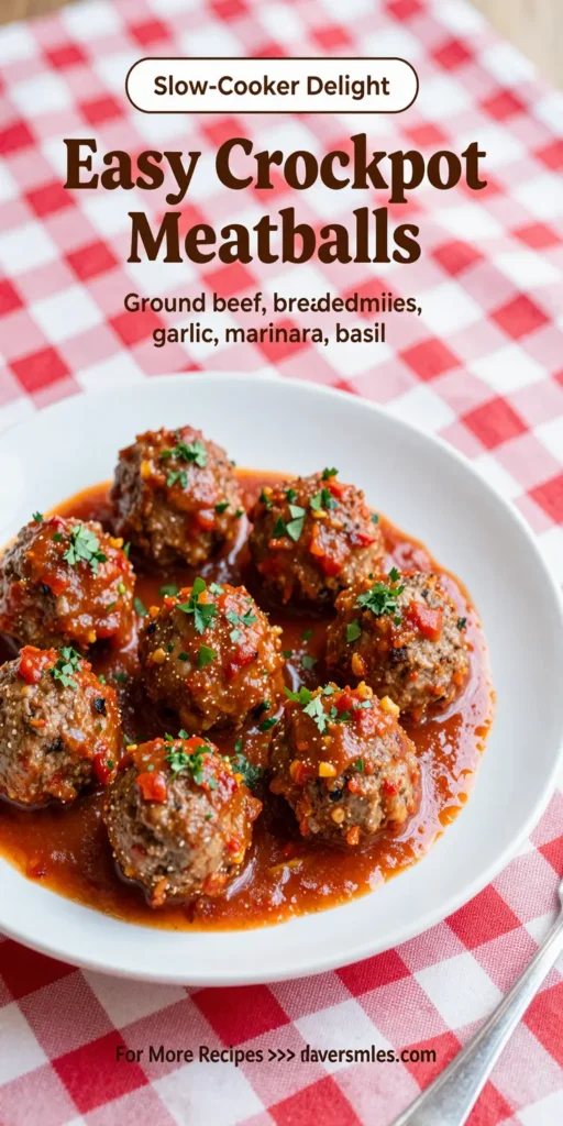 Easy Crockpot Meatballs