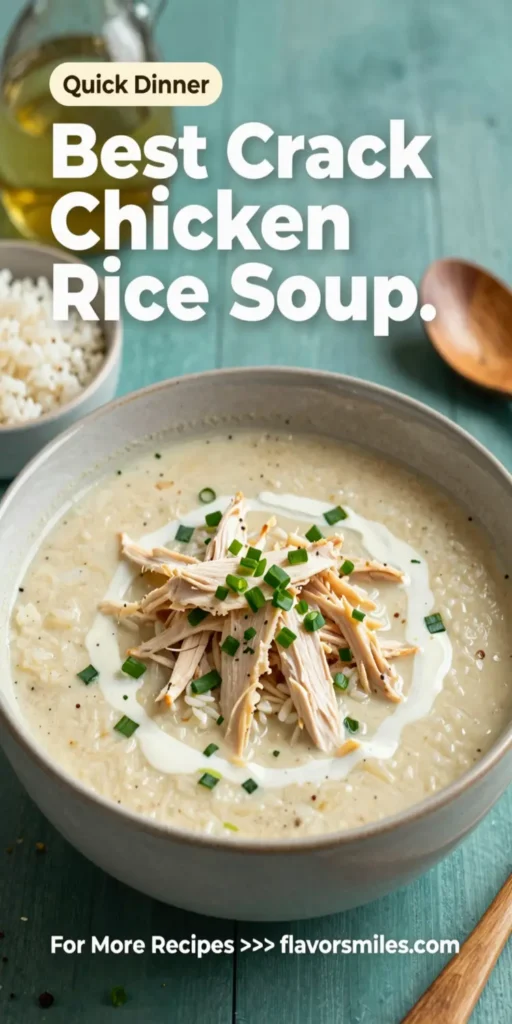 Best Crack Chicken Rice Soup