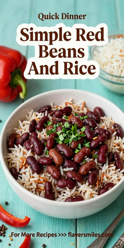Simple Red Beans And Rice