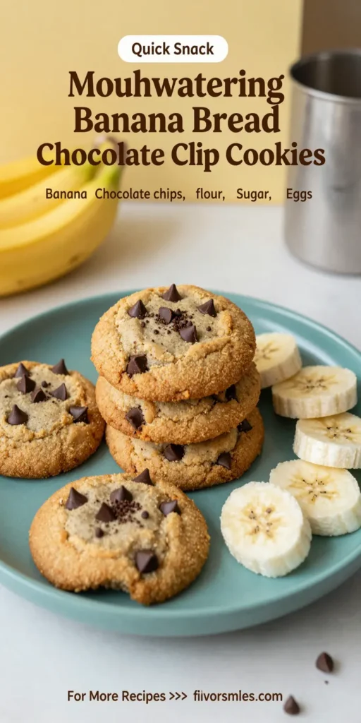 Mouthwatering Banana Bread Chocolate Chip Cookies