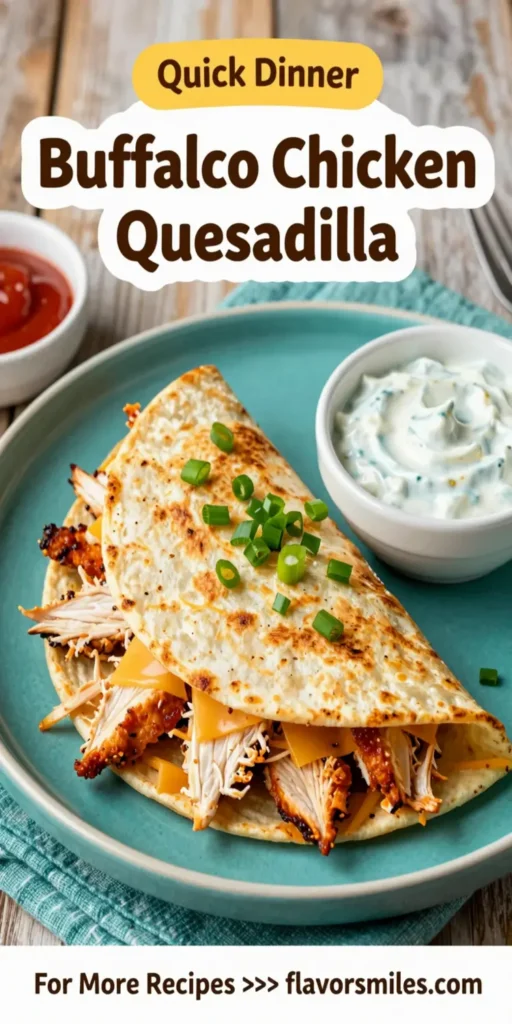 Buffalo Chicken Quesadilla