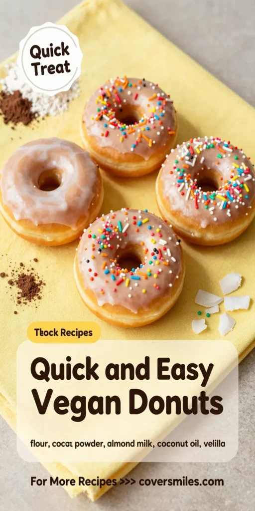 Quick and Easy Vegan Donuts