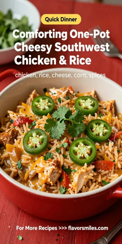 Comforting One-Pot Cheesy Southwest Chicken & Rice