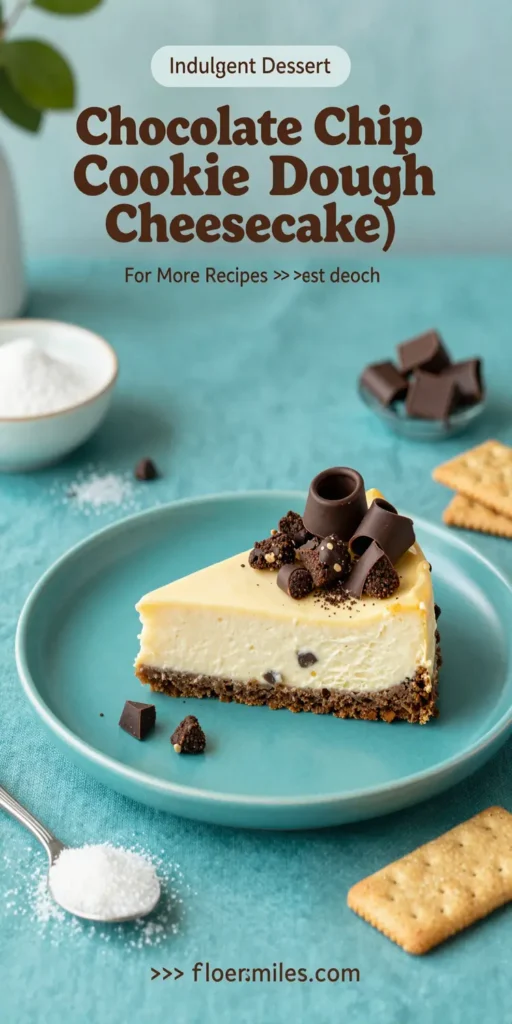 Chocolate Chip Cookie Dough Cheesecake