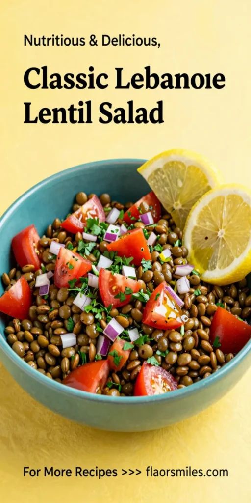 Classic Lebanese Lentil Salad