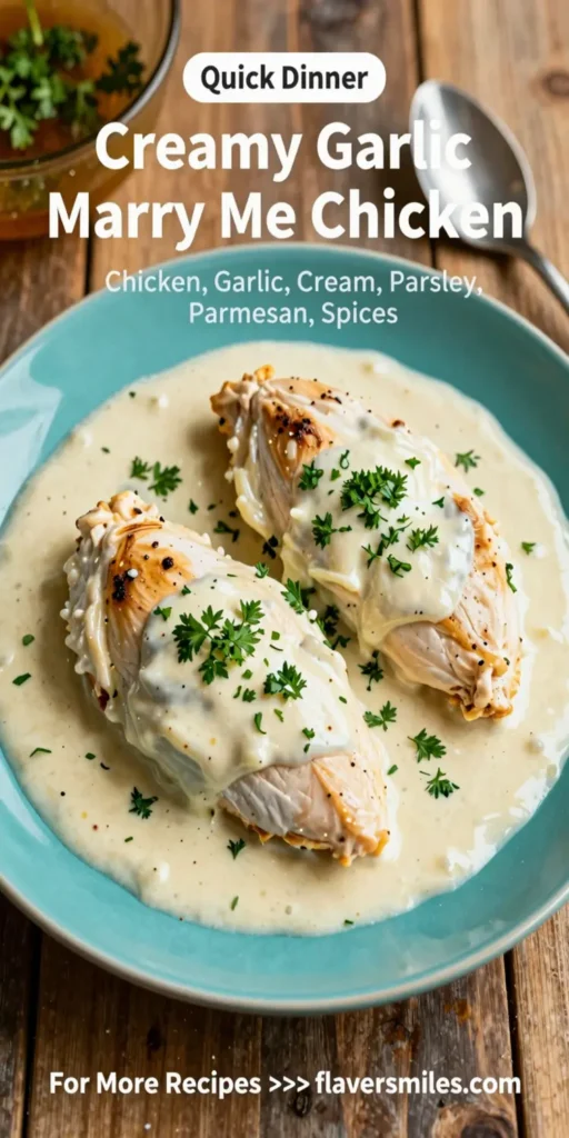 Creamy Garlic Marry Me Chicken