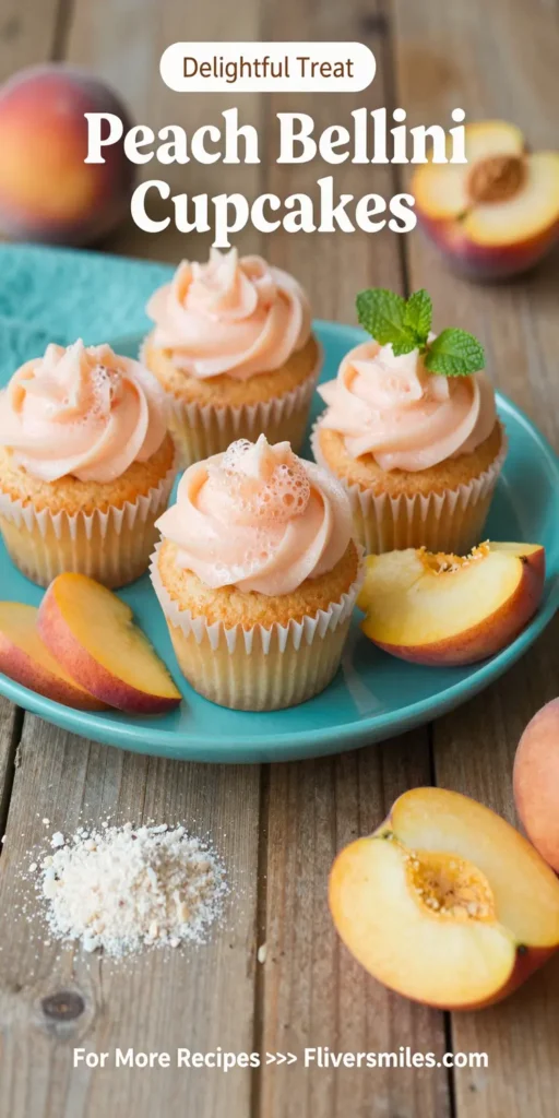 Peach Bellini Cupcakes