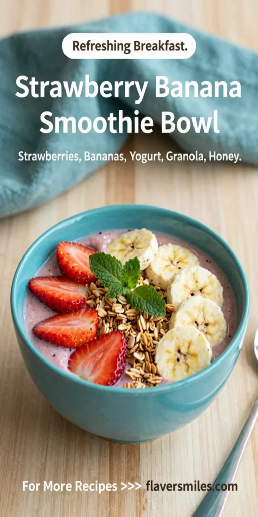 Strawberry Banana Smoothie Bowl