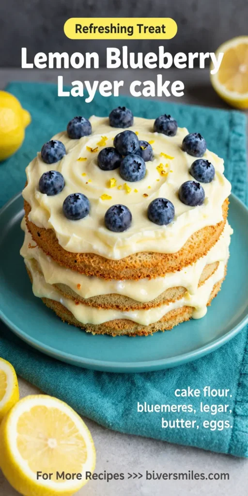 Lemon Blueberry Layer Cake